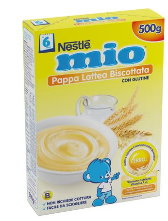 Nestlé Mio Pappa Lattea Gusto Biscotto 500 g Nestlé Mio Pappa Lattea Gusto Biscotto 500 g
