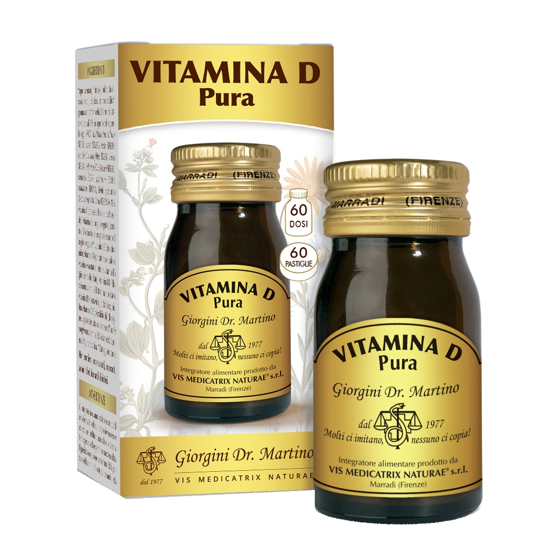 Dr. Giorgini VITAMINA D PURA 60 PASTIGLIE Dr. Giorgini VITAMINA D PURA 60 PASTIGLIE
