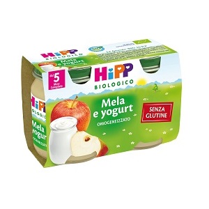 Hipp Biologico Omogeneizzato Merenda Mela e Yogurt 2 x125 g Hipp Biologico Omogeneizzato Merenda Mela e Yogurt 2 x125 g