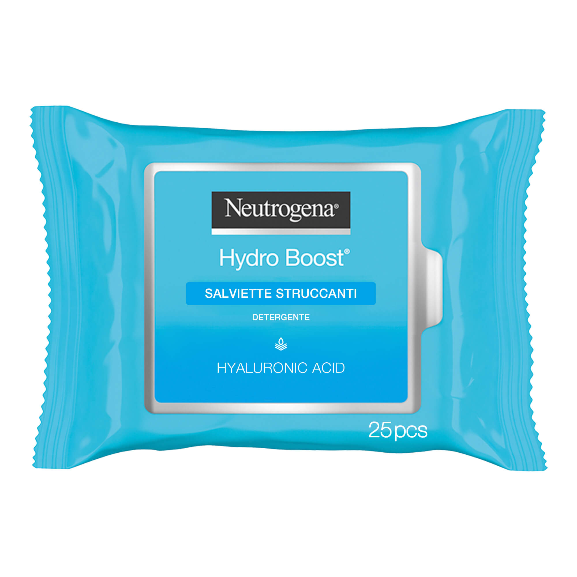 Neutrogena Hydro Boost 25 Salviette Struccanti, Salviettine struccanti per trucco waterproof