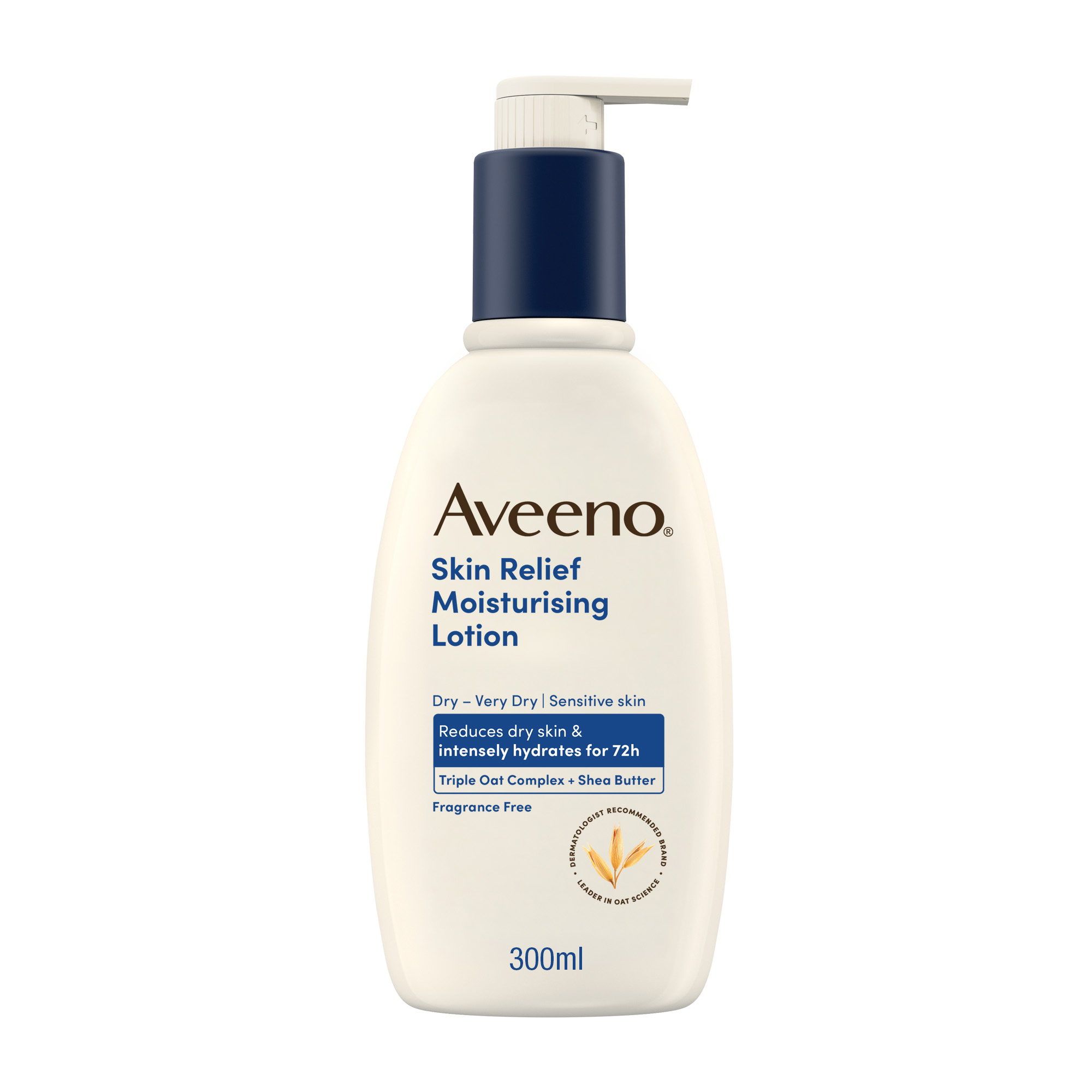 Aveeno Skin Relief Crema Corpo Nutriente per Pelle Secca e Sensibile, all'Avena Prebiotica 300 ml