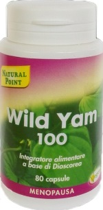 Wild Yam 100 - Integratore per la menopausa e per il ciclo mestruale - 80 capsule