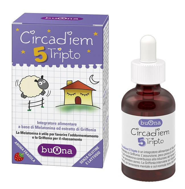 Buona Circadiem 5 Tripto Integratore Di Melatonina 30 mL