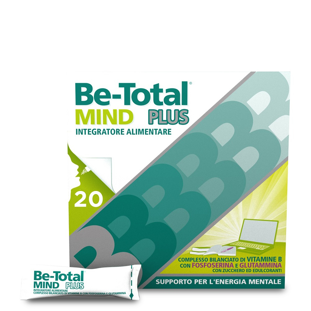 Be-Total Mind Plus Integratore Alimentare Vitamina B Fosfoserina Glutammina Stanchezza Mentale 20Bst Be-Total Mind Plus Integratore Alimentare Vitamina B Fosfoserina Glutammina Stanchezza Mentale 20Bst