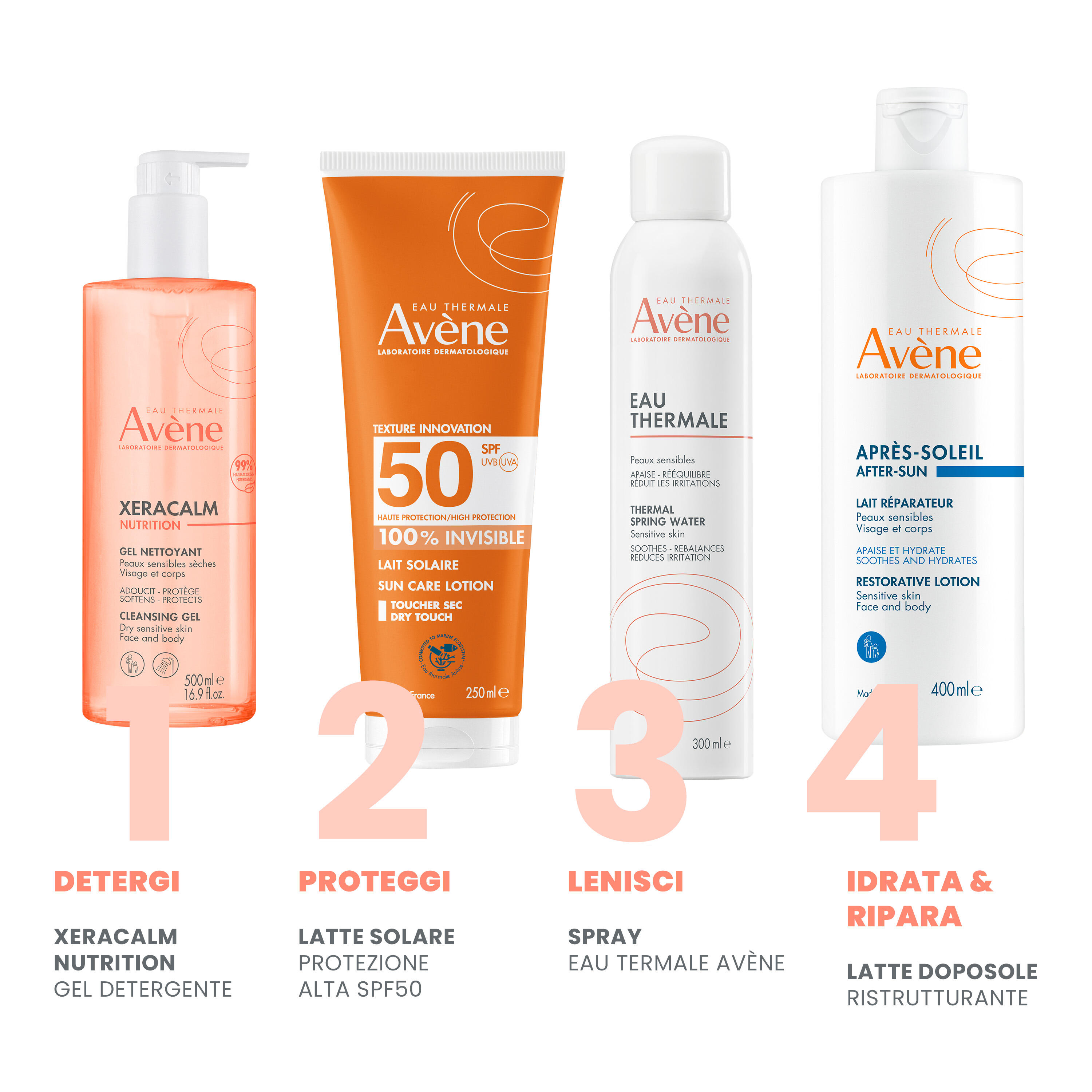 Avène - Latte Solare Invisibile SPF50 Corpo 100 ml