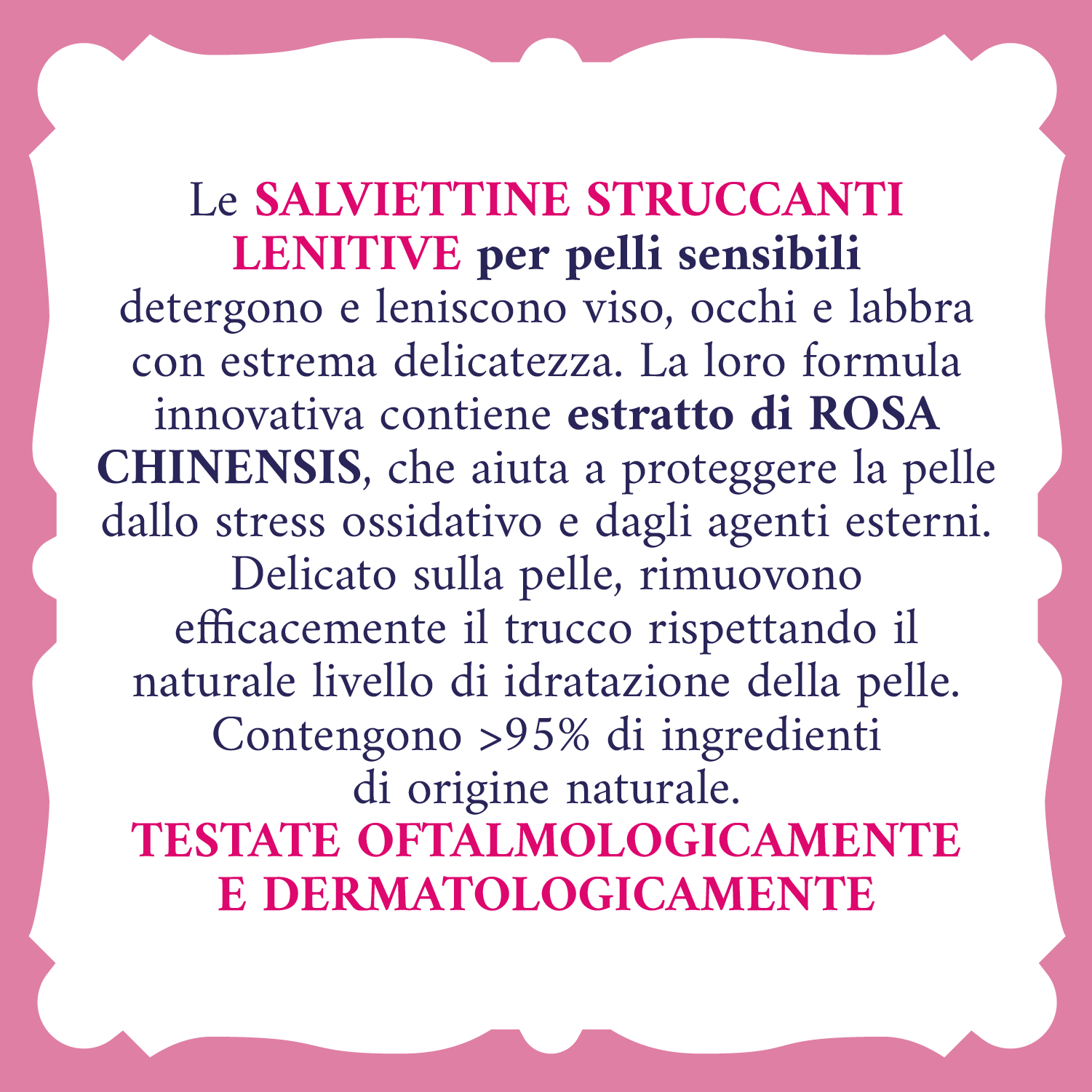 Acqua Alle Rose - 20 Salviettine Lenitive Per Pelli Sensibili