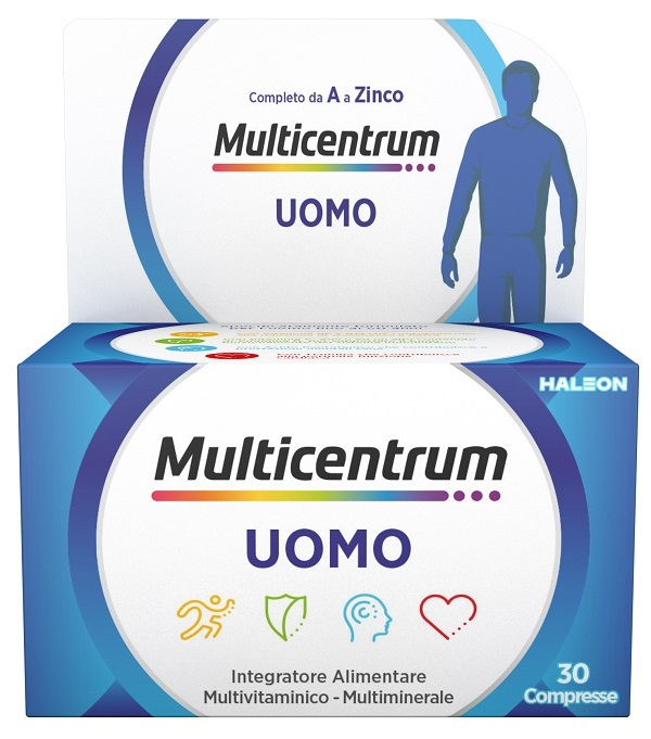 Multicentrum Uomo Integratore Alimentare Uomo Multivitaminico Multiminerale Vitamina B 30 Compresse 