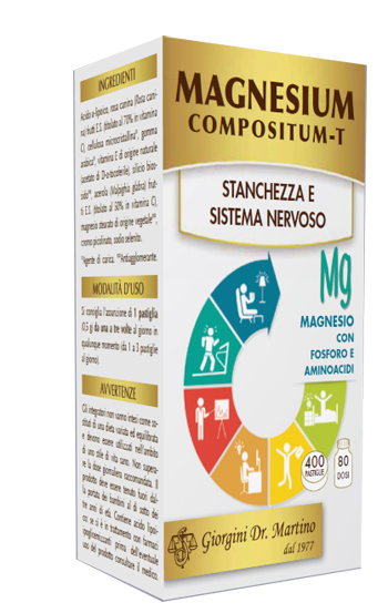 Dr. Giorgini Magnesium Compositum-T Integratore Stanchezza e Nervosismo 400 Pastiglie Dr. Giorgini Magnesium Compositum-T Integratore Stanchezza e Nervosismo 400 Pastiglie