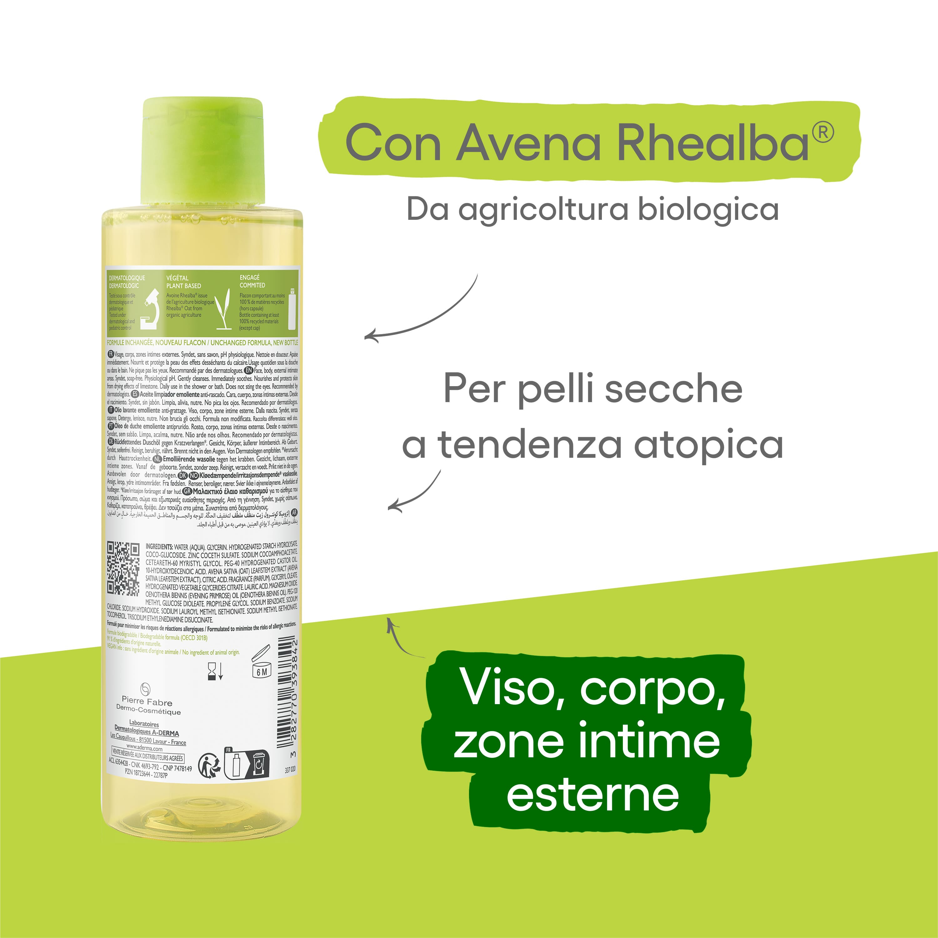 A-DERMA EXOMEGA CONTROL OLIO LAVANTE EMOLLIENTE ANTI-GRATTAGE 200 ml A-DERMA EXOMEGA CONTROL OLIO LAVANTE EMOLLIENTE ANTI-GRATTAGE 200 ml