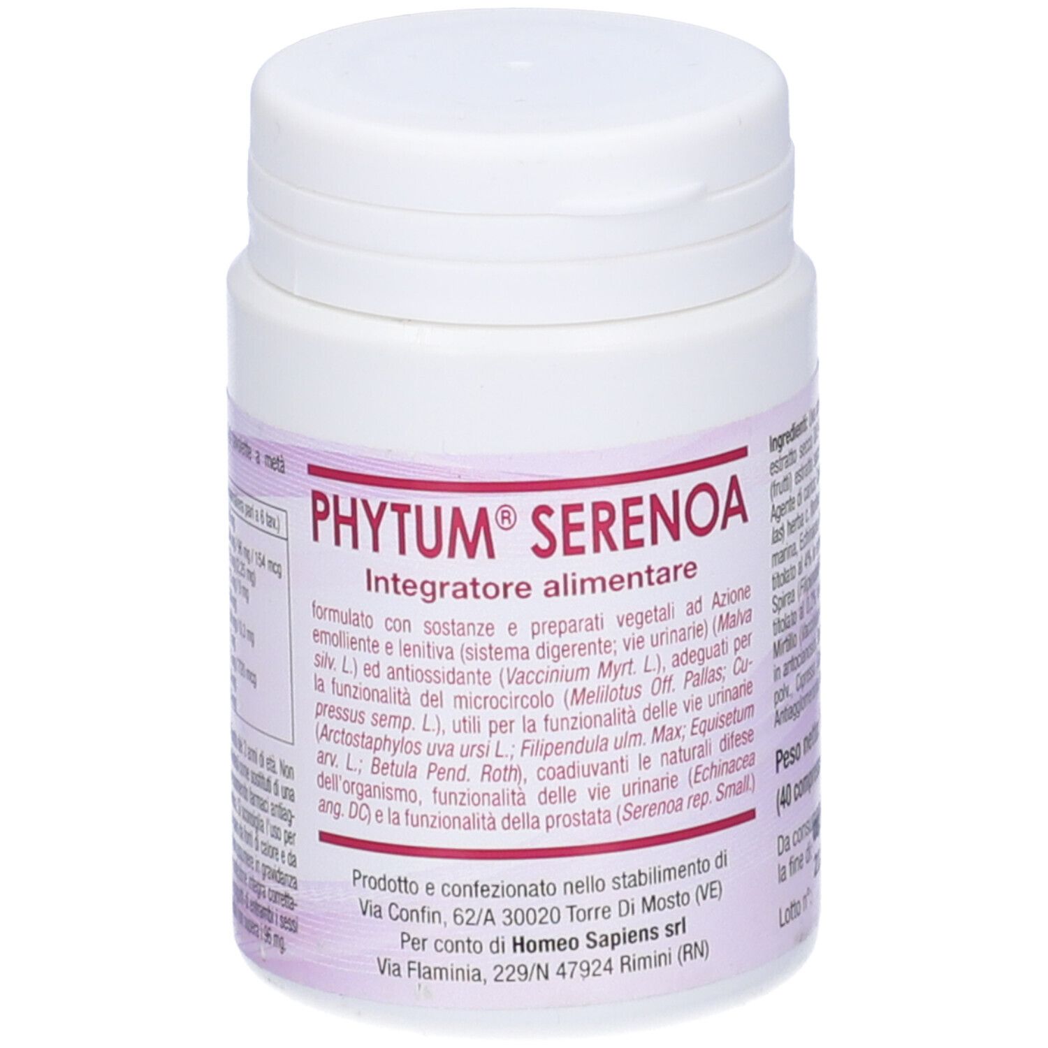 PHYTUM SERENOA 40CPR HOMEO SAP