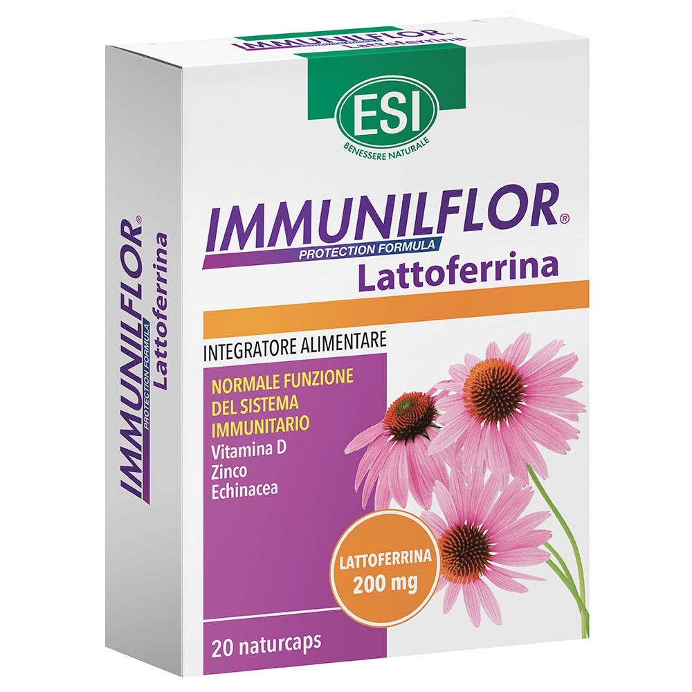 ESI  IMMUNILFLOR  Lattoferrina 20 capsule ESI  IMMUNILFLOR  Lattoferrina 20 capsule