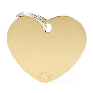 MY FAMILY MEDAGLIETTA CUORE (S) ALLUMINIO ORO (REF. MFB73)
