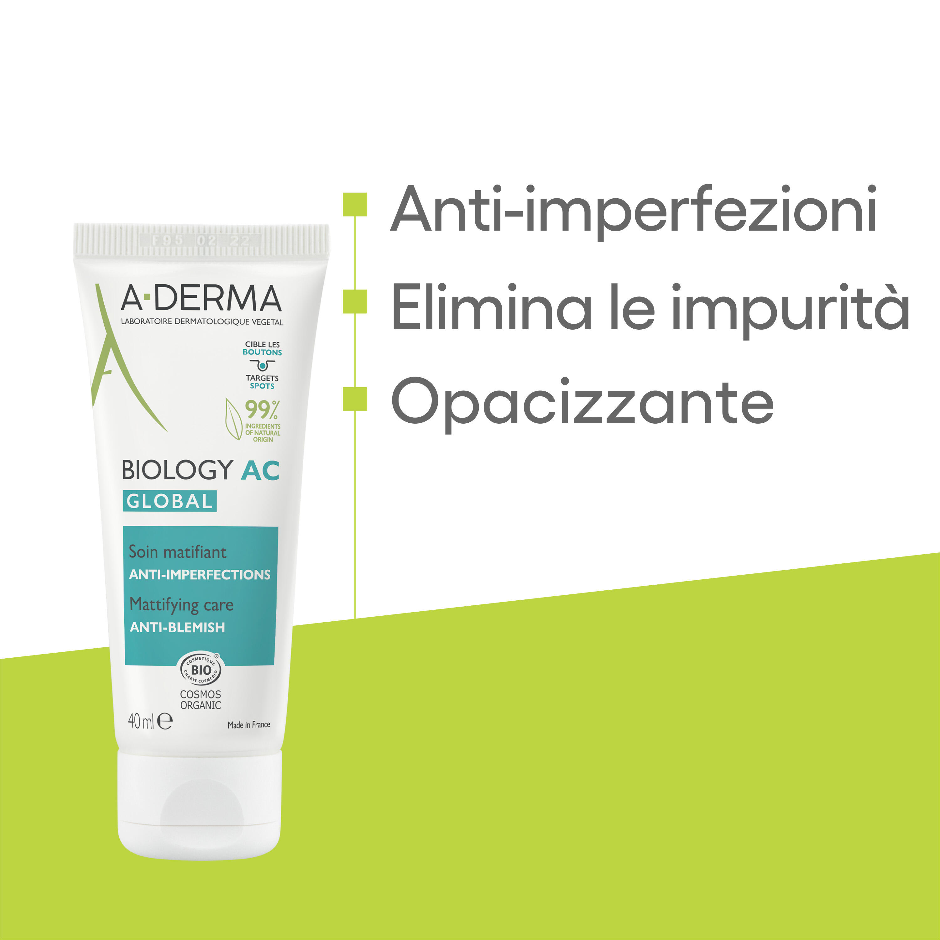 A-Derma Biology - Trattamento Anti-Imperfezioni Opacizzante 40 ml