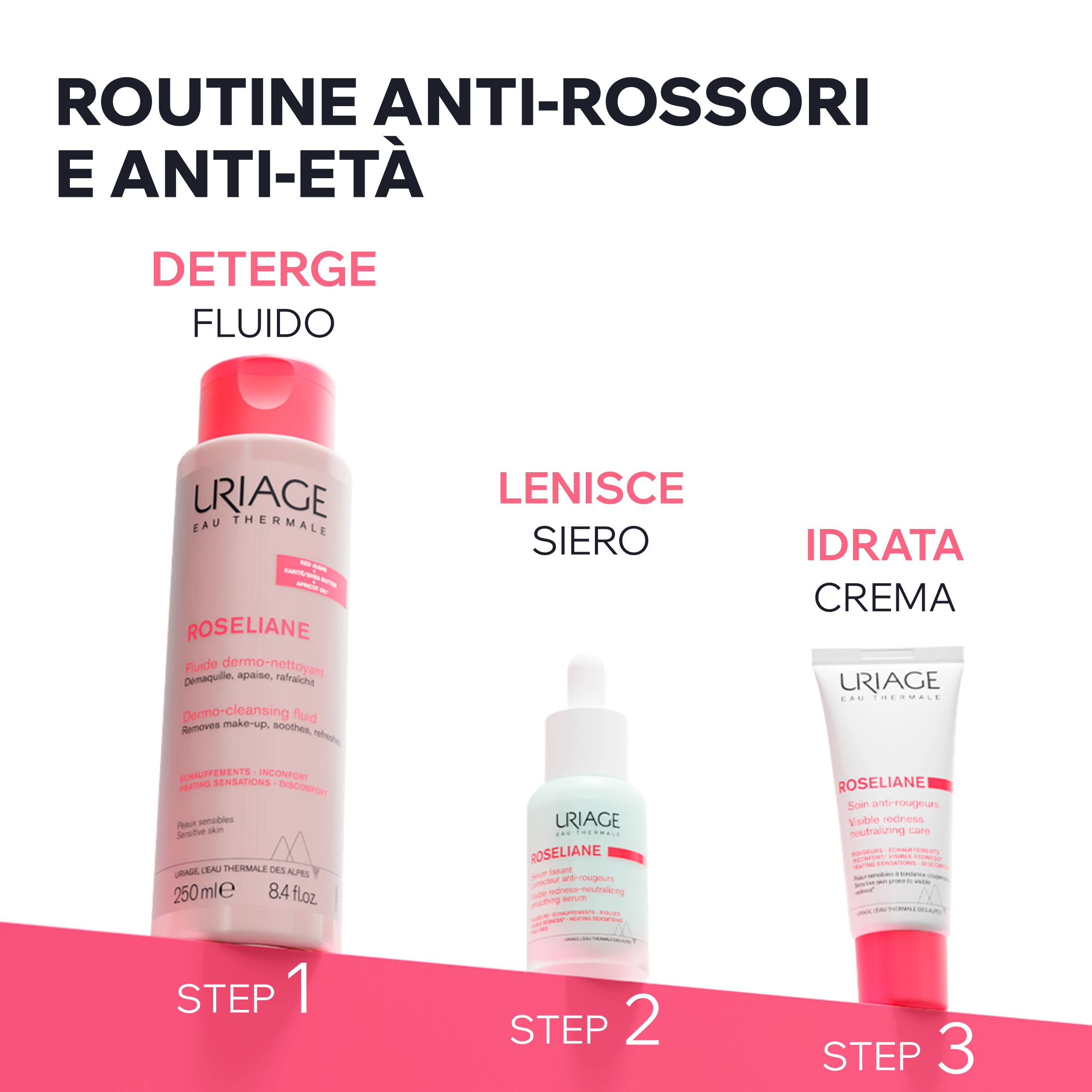 Uriage - Roseliane - Siero Levigante Correttore Anti-Rossori 30 ml