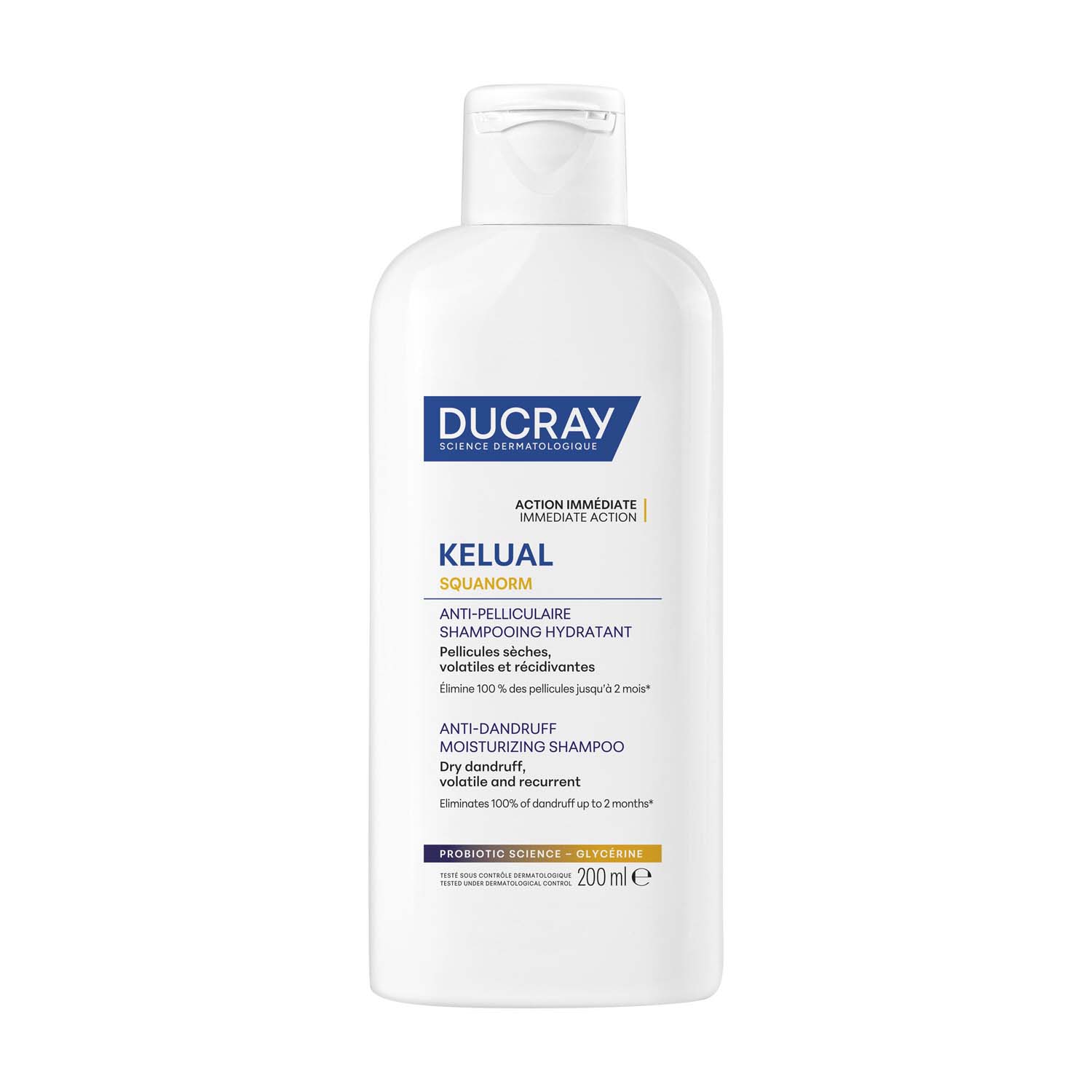 Ducray Kelual Squanorm - Shampoo Trattante Idratante Per Forfora Secca 200 ml 