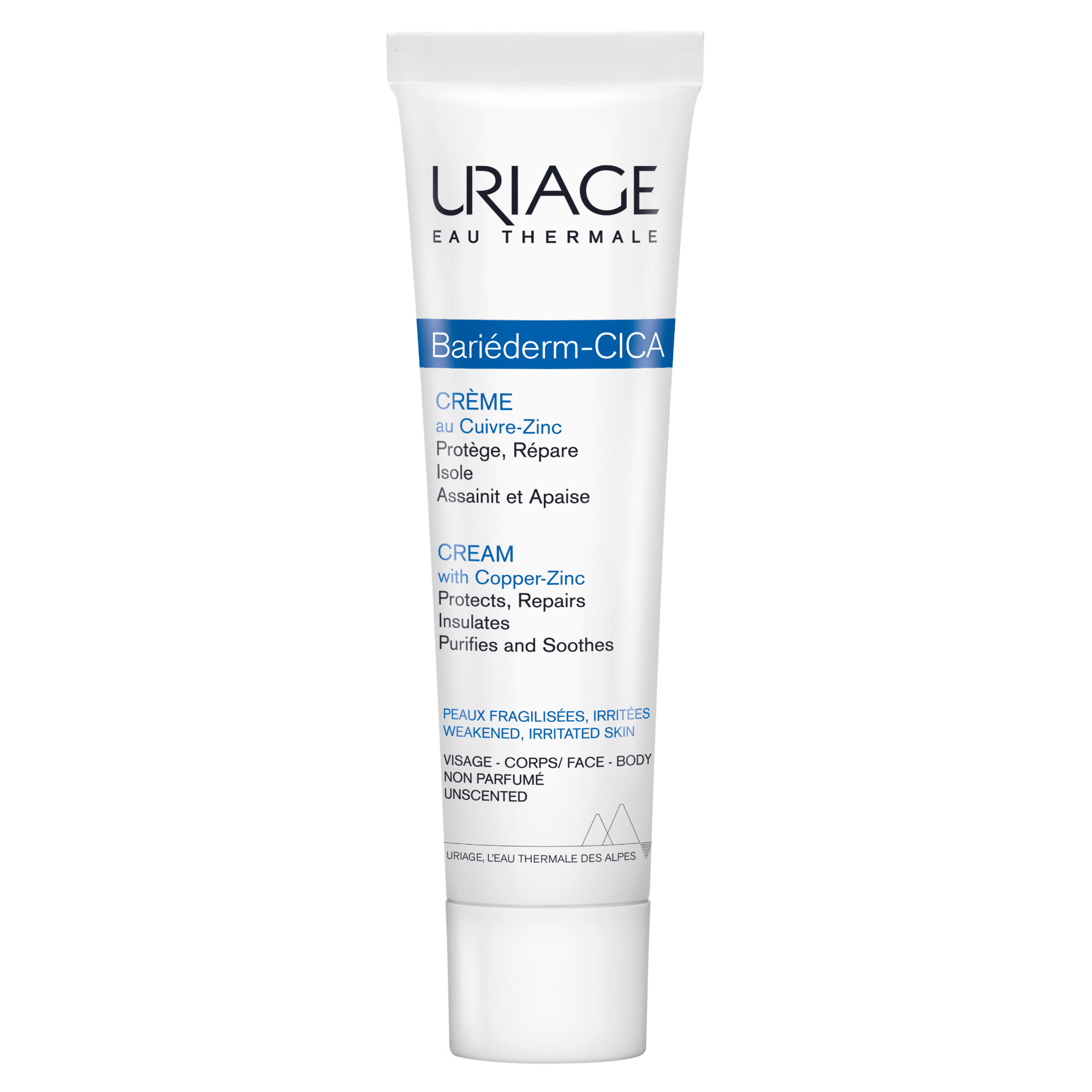 Uriage Bariéderm-Cica - Crema Riparatrice Lenitiva Viso E Corpo Per Pelle Irritata E Danneggiata 100 ml