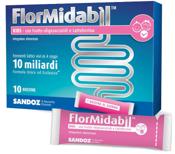 FlorMidabil Kids Integratore Diarrea Bambini 10 Bustine