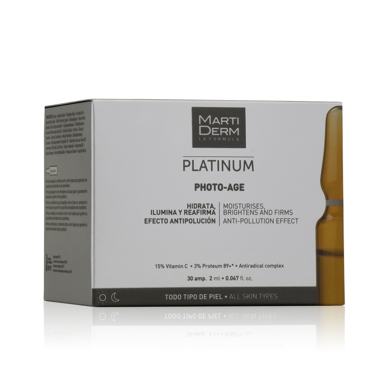Martiderm - Platinum - Photo-age HA+ - Effetto antinquinamento e rassodante - 30 fiale