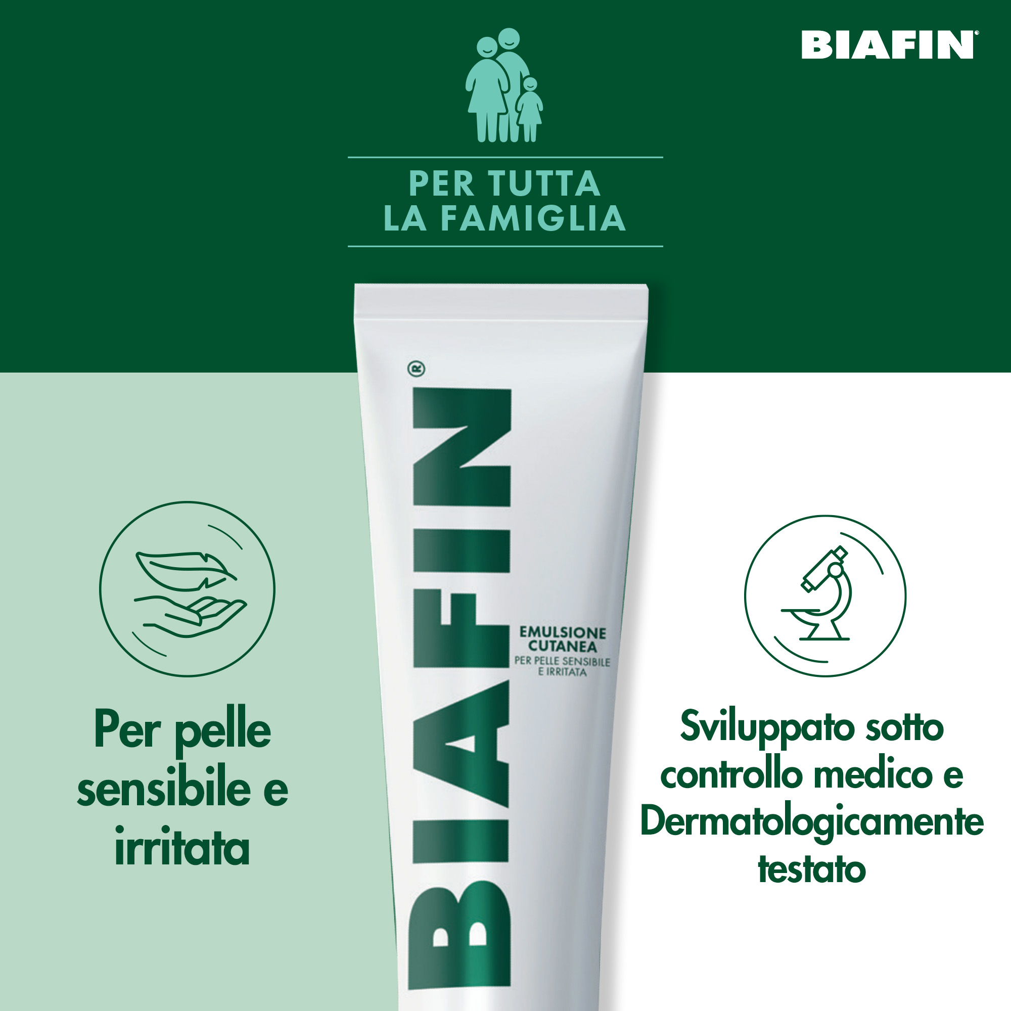 Biafin Emulsione Cutanea Idratante Lenitiva 100 ml, Crema scottature e pelle sensibile e irritata Biafin Emulsione Cutanea Idratante Lenitiva 100 ml, Crema scottature e pelle sensibile e irritata