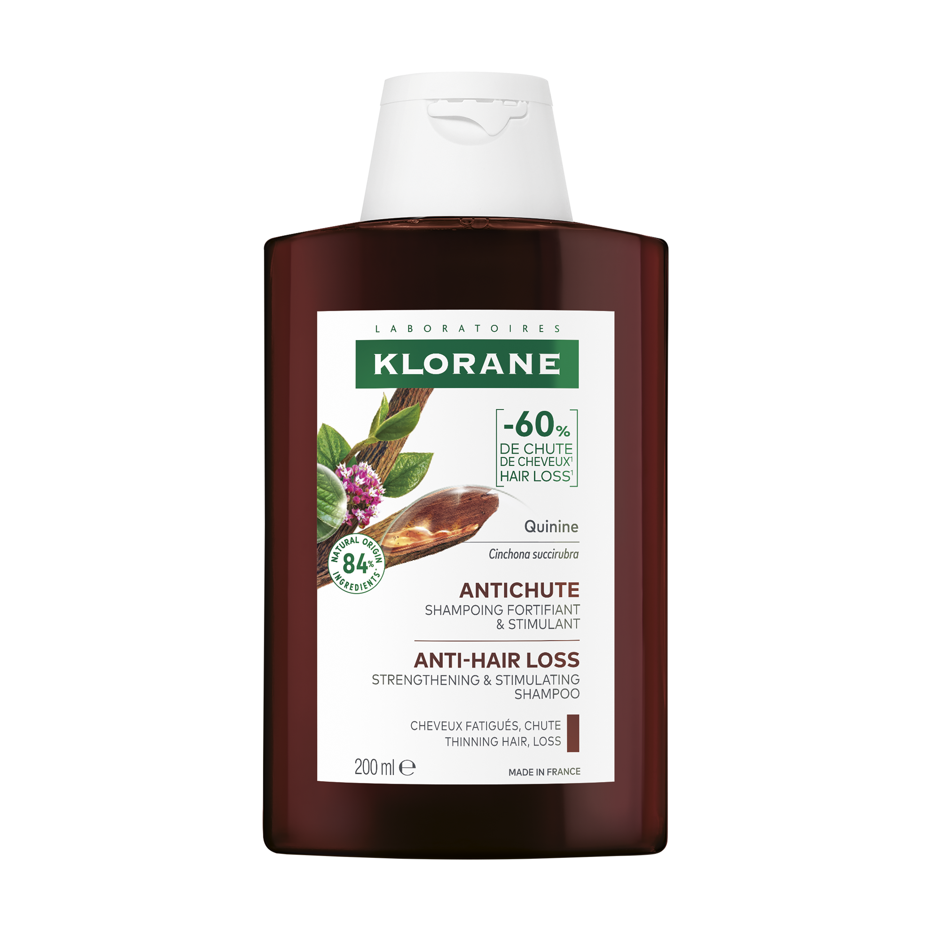 Klorane Shampoo alla Chinina E Stella Alpina Bio Caduta Capelli 200ml