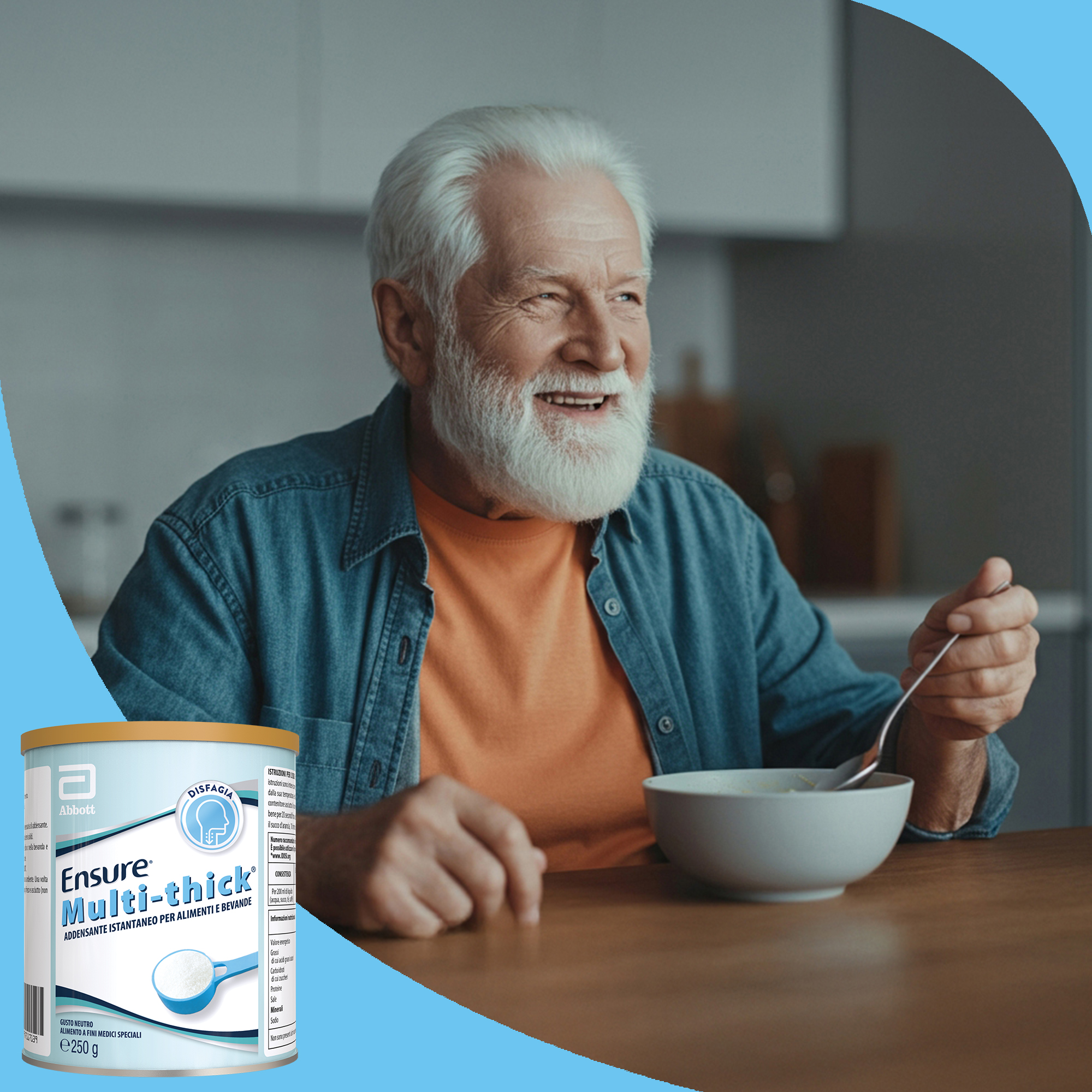 Ensure Multi-thick Addensante Alimentare Istantaneo per Cibi e Bevande 250g
