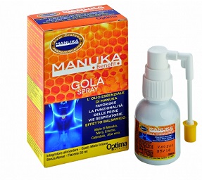 Optima Manuka Benefit Gola Spray Integratore Benessere Cavo Orale 20 ml