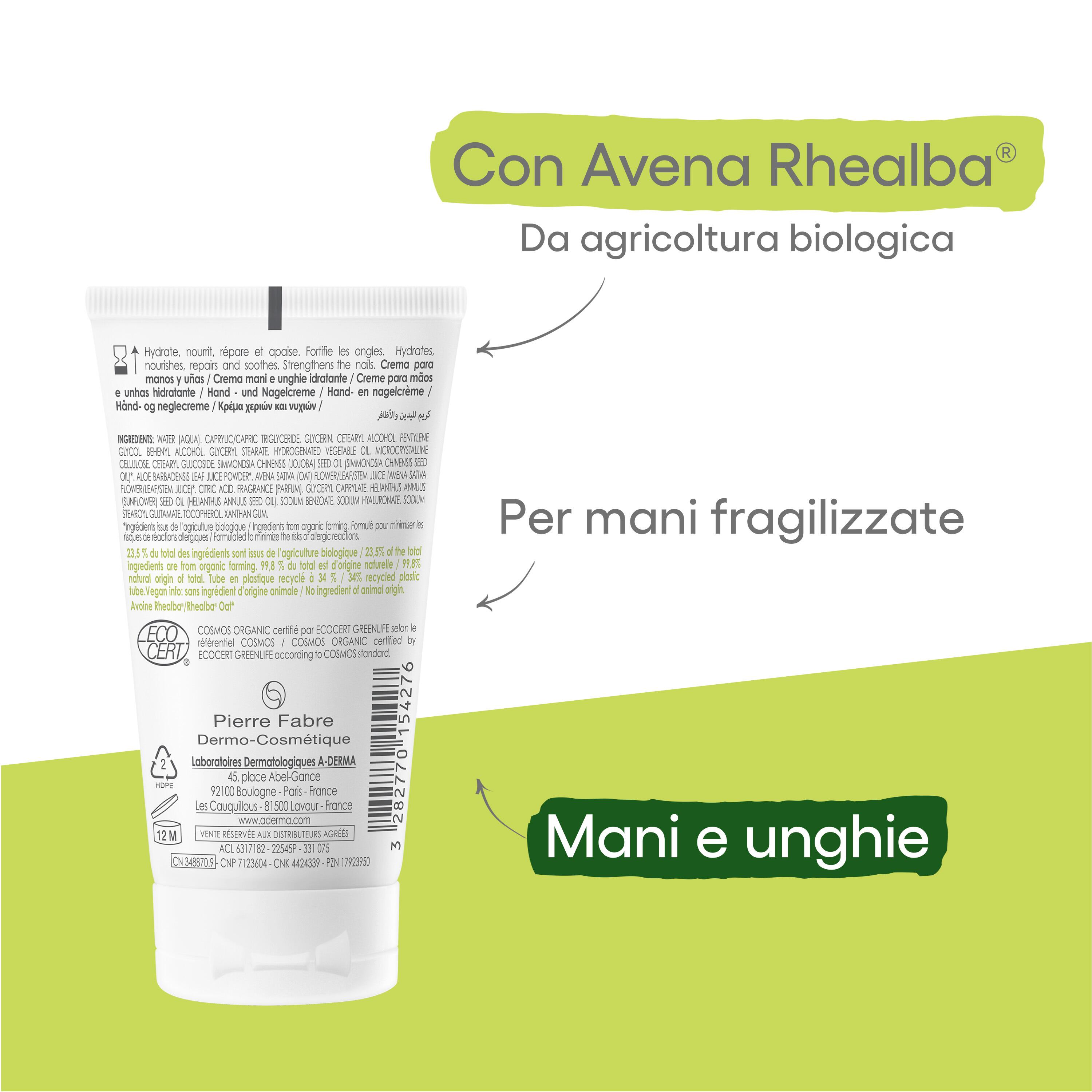 A-Derma Les Indispensables - Crema Idratante Mani E Unghie 50 ml