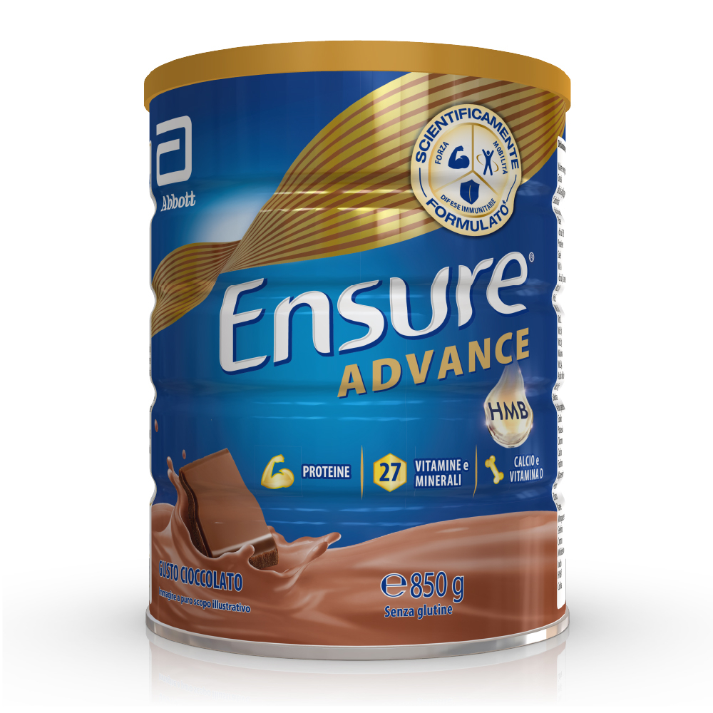 Ensure® Advance Integratore in polvere forza & energia 850g Cioccolato