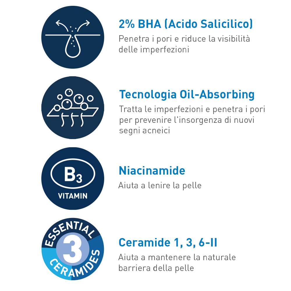 CeraVe Detergente anti imperfezioni Deterge i pori, rimuove lo sporco e le imperfezioni 236 ml CeraVe Detergente anti imperfezioni Deterge i pori, rimuove lo sporco e le imperfezioni 236 ml