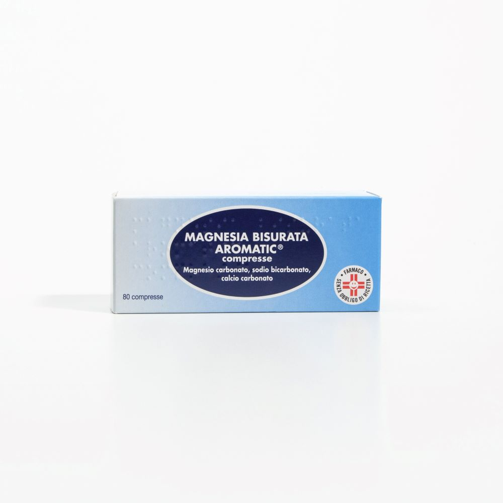 Magnesia Bisurata Aromatic Magnesio Antiacido 80 Pastiglie Magnesia Bisurata Aromatic Magnesio Antiacido 80 Pastiglie