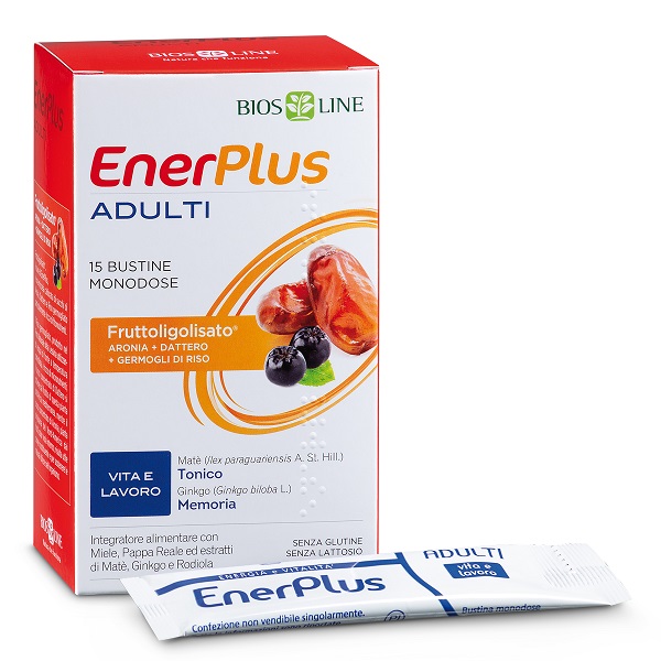 Bios Line EnerPlus Adulti Integratore Tonico Energetico 15 Bustine