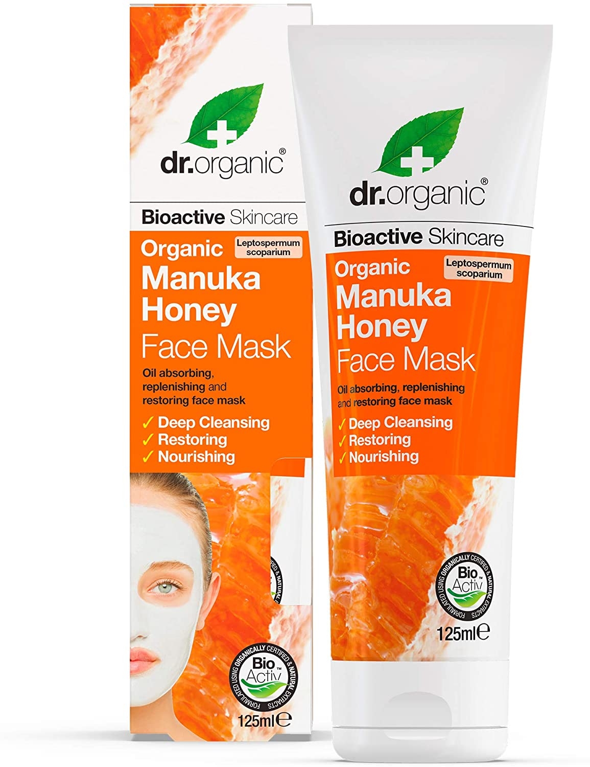 Dr. Organic Manuka Honey Maschera per il Viso Rigenerante 125 ml