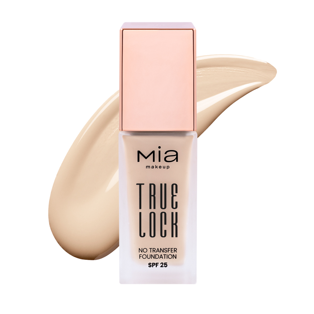 Mia Makeup - True Lock - Fondotinta Fluido SPF25 A Lunga Tenuta - N.02 Chantilly