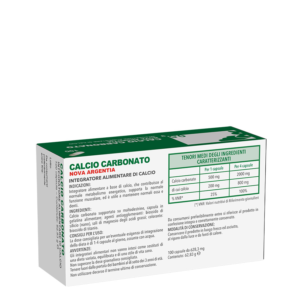 Nova Argentia Calcio Carbonato 100 Capsule
