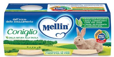 Mellin Omogeneizzato di Coniglio 2 x 120 g Mellin Omogeneizzato di Coniglio 2 x 120 g