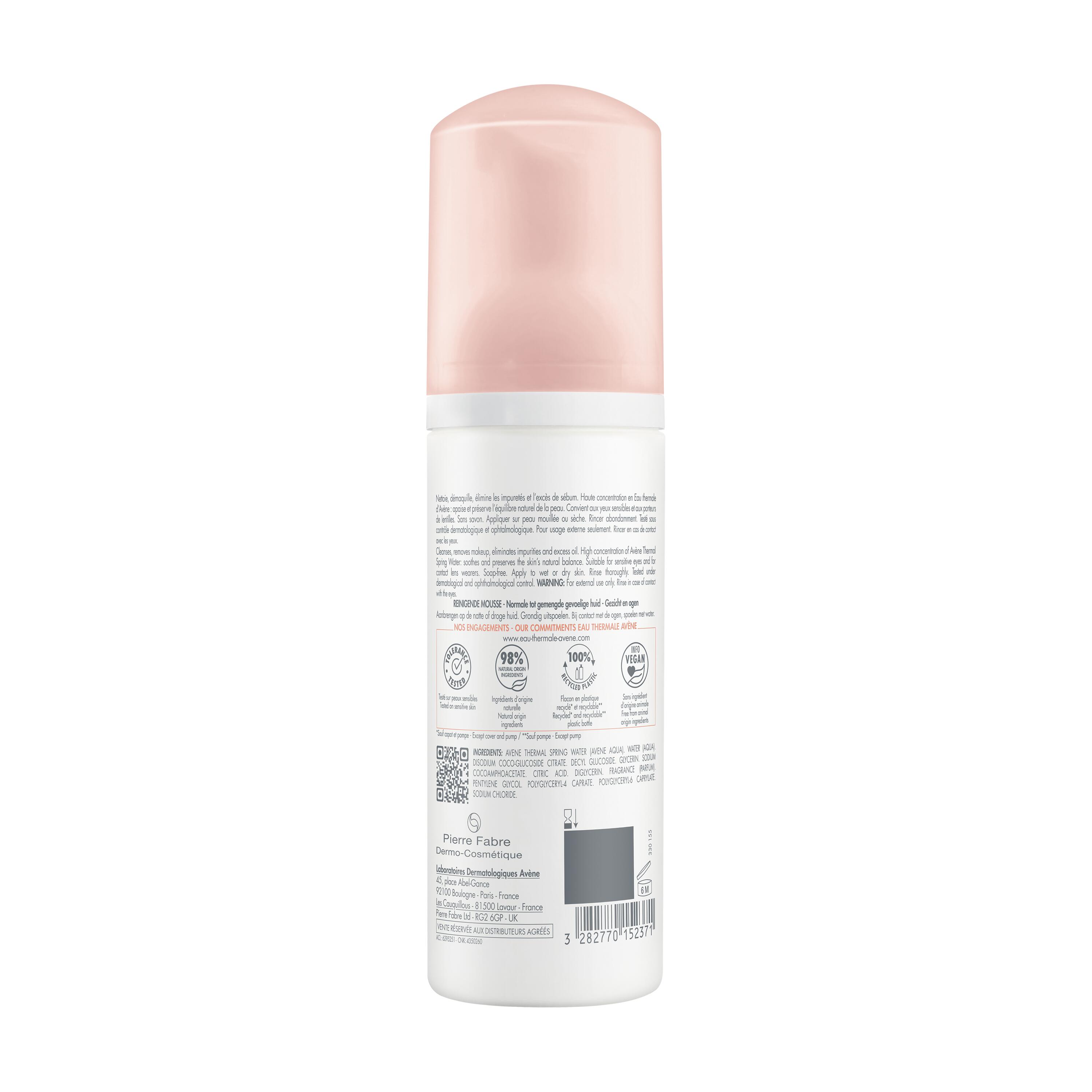 Avène Les Essentiels - Mousse Detergente, Struccante E Purificante Per Pelle Mista 150 ml