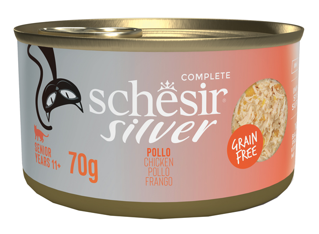 SCHESIR CAT SILV POLLO 70G