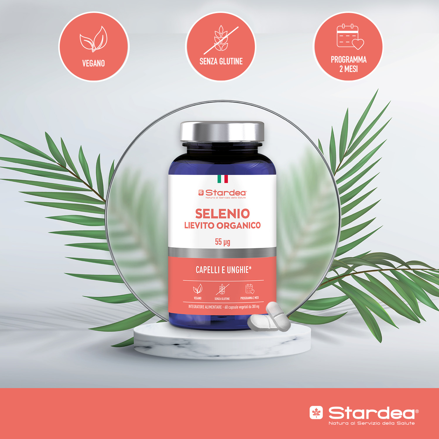 STARDEA SELENIO LIEVITO ORGANICO 55 µg Compresse - INTEGRATORE ALIMENTARE CAPELLI E UNGHIE STARDEA SELENIO LIEVITO ORGANICO 55 µg Compresse - INTEGRATORE ALIMENTARE CAPELLI E UNGHIE