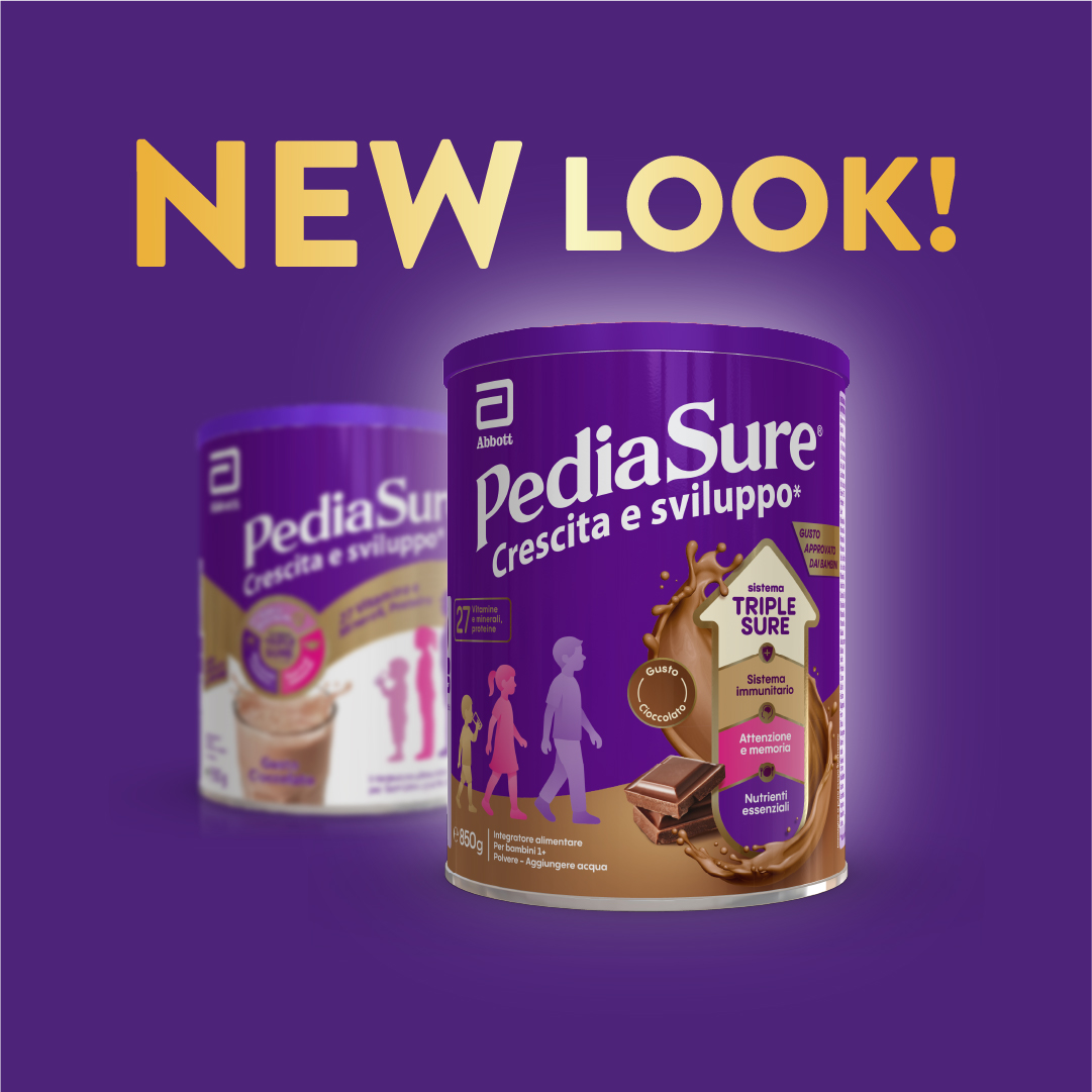 PediaSure Crescita E Sviluppo Gusto Cioccolato 850 g - Integratore Multivitaminico Per Bambini