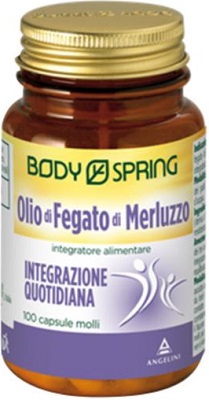 Body Spring Olio Di Fegato Di Merluzzo - Integratore per il colesterolo - 100 capsule Body Spring Olio Di Fegato Di Merluzzo - Integratore per il colesterolo - 100 capsule