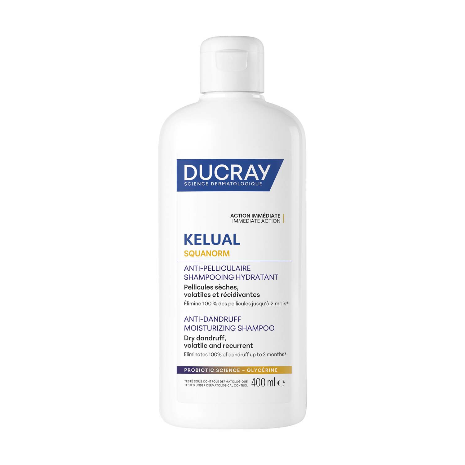 Ducray Kelual Squanorm - Shampoo Trattante Idratante Per Forfora Secca 400 ml 