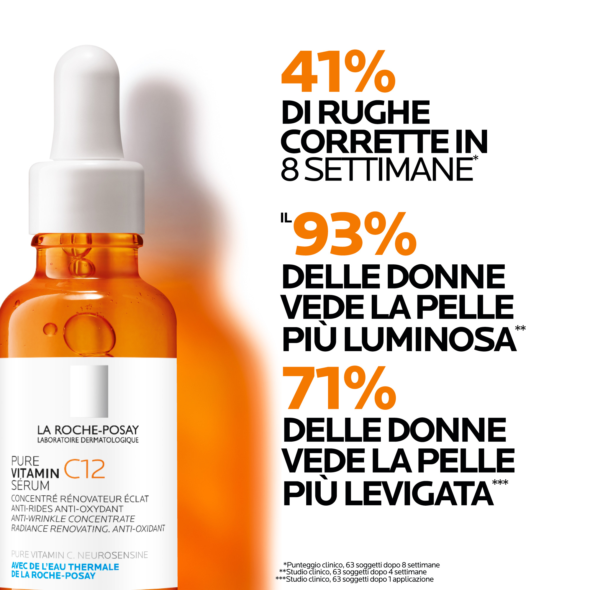 La Roche-Posay Pure Vitamin C12 Siero concentrato anti-rughe, anti-ossidante, illuminante 30 ml