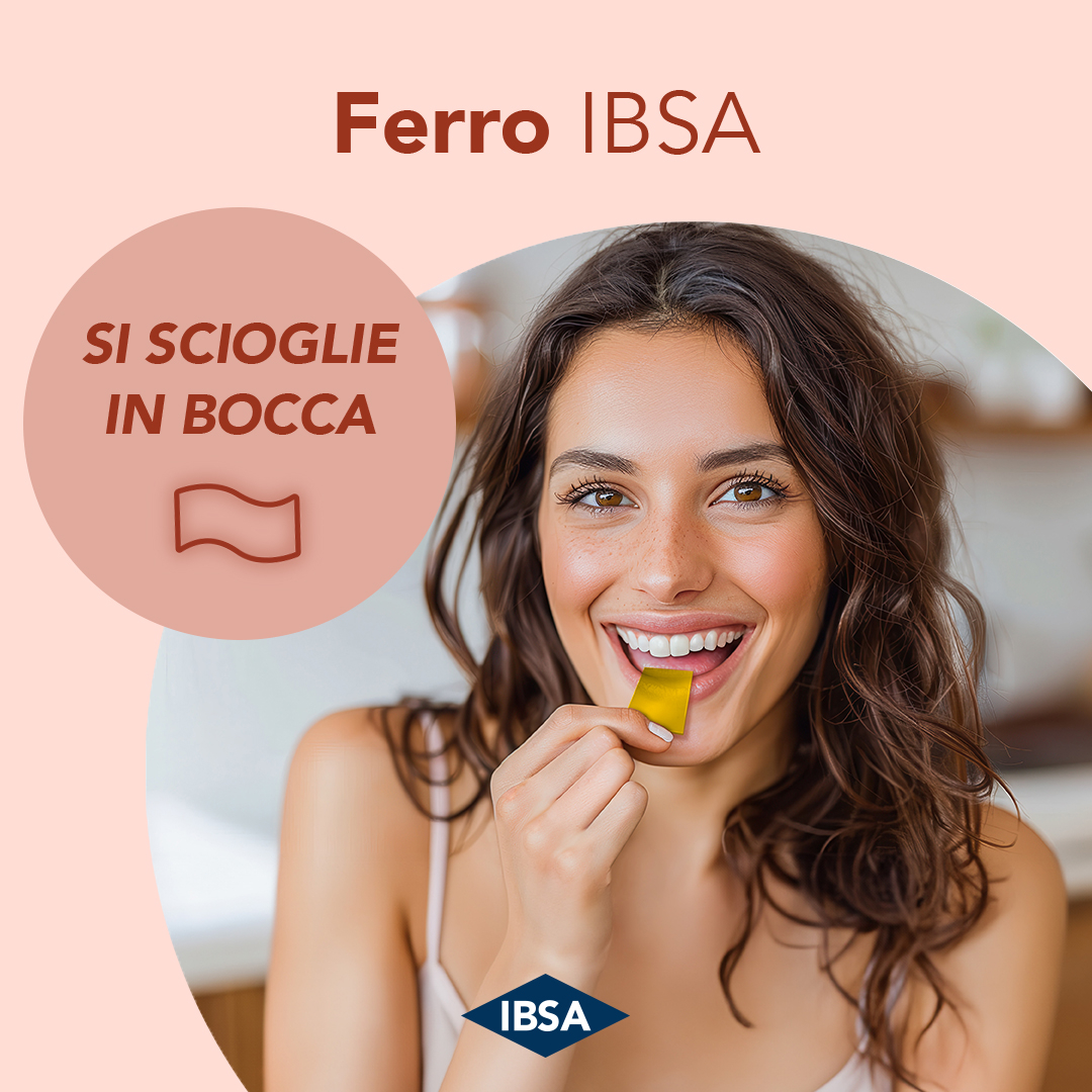 FERRO IBSA - integratore alimentare a base di Ferro e Acido Folico - 20 Film Orodisp. 