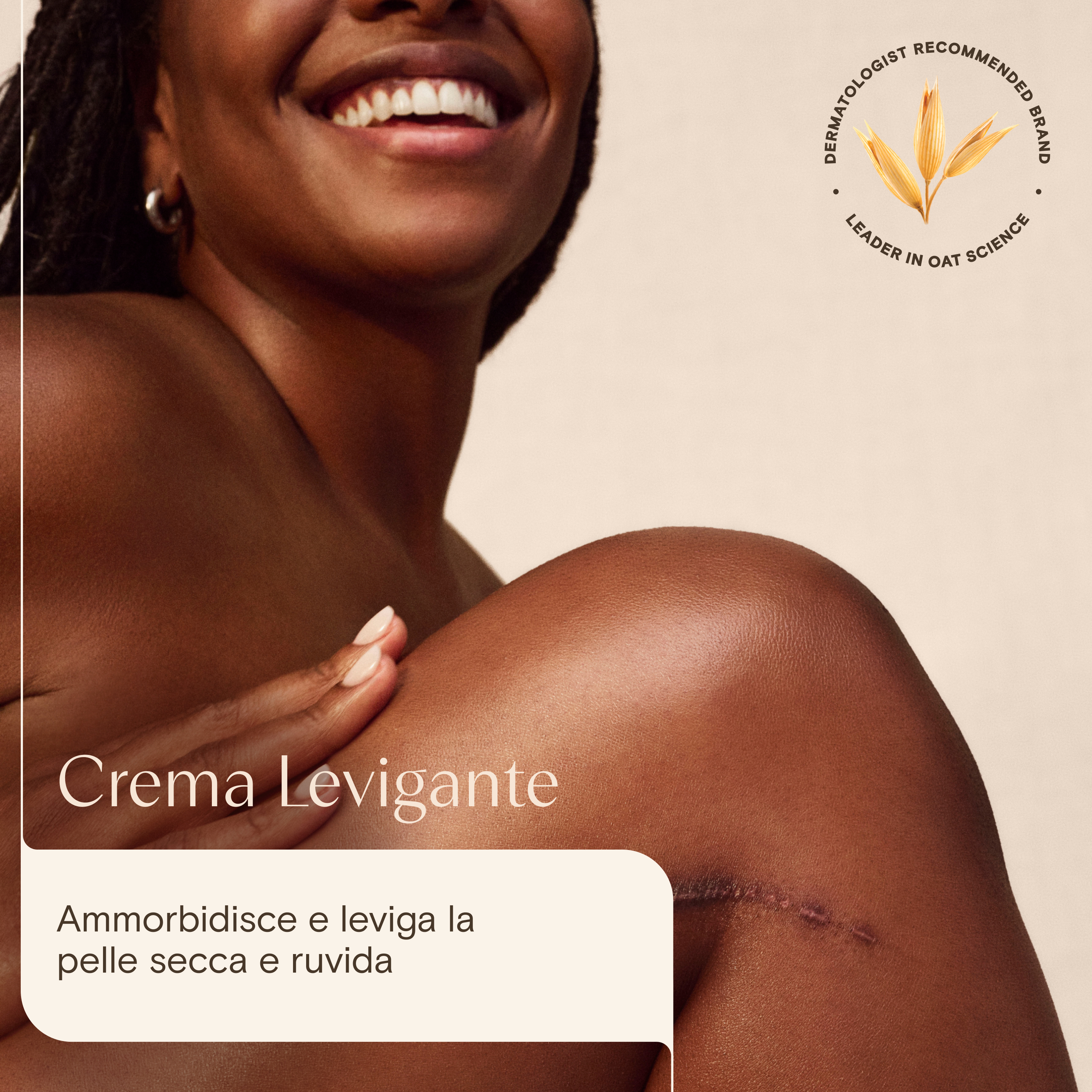 Aveeno Skin Renewal - Crema Levigante Rinnovatrice Corpo Per Pelle Secca 300 ml