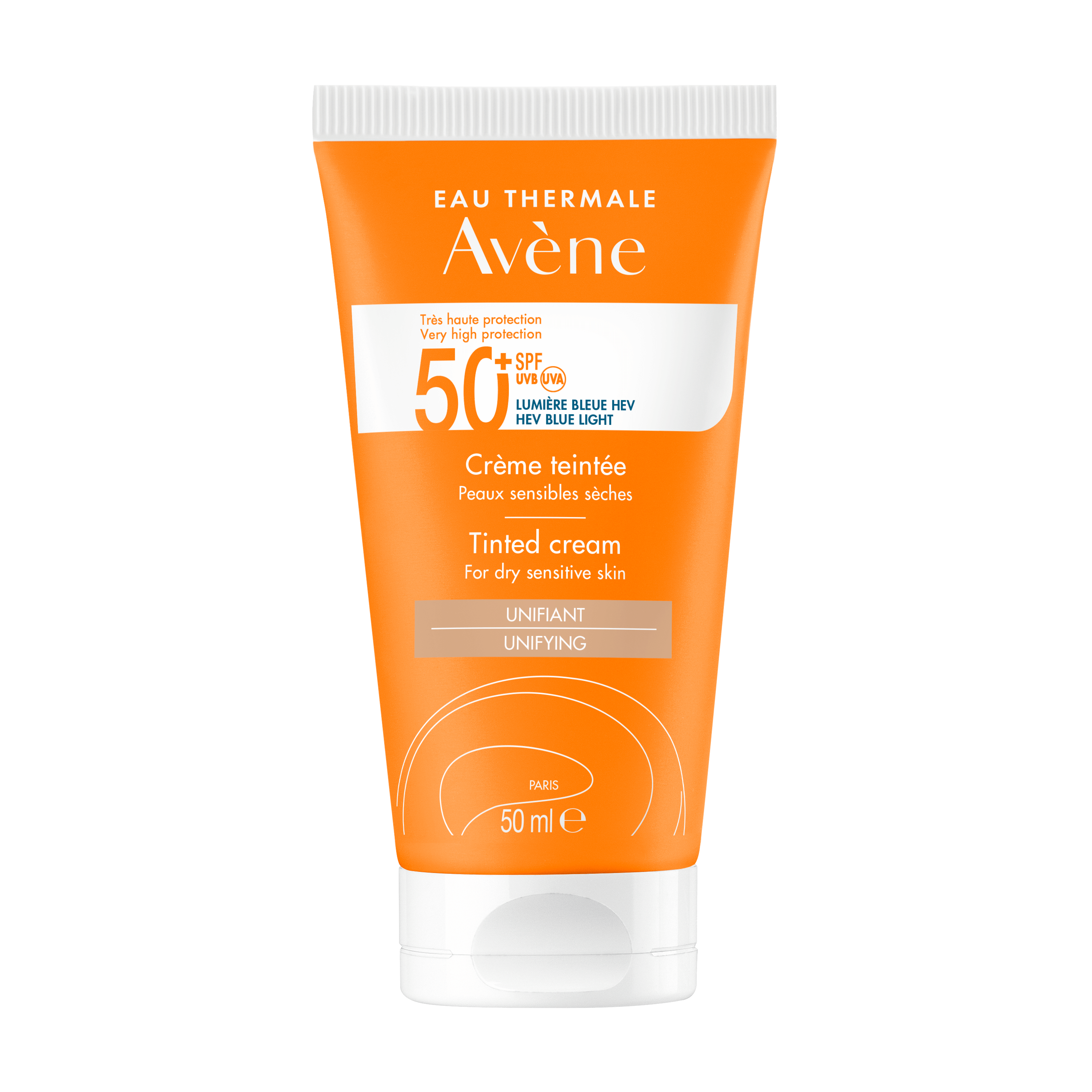 Avène Solare Crema Viso Colorata SPF 50+ Protezione Molto Alta 50 ml