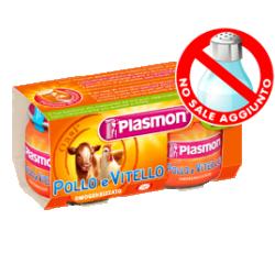 Plasmon Omogeneizzato Di Carne Vitello E Pollo 2x80 g +6m Plasmon Omogeneizzato Di Carne Vitello E Pollo 2x80 g +6m