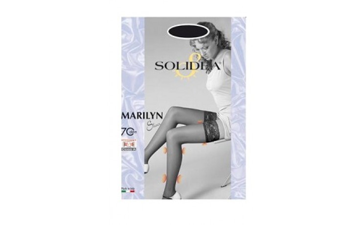 Solidea Marilyn 70 Sheer Calze  Autoreggenti Cammello Taglia 2