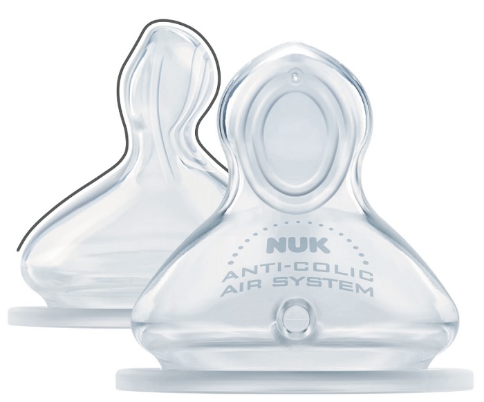 NUK FC PLUS TETT SIL 1 FO L 2P