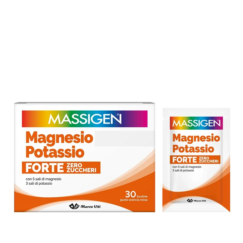 MASSIGEN MAGNESIO E POTASSIO FORTE Zero Zucchero 30 buste