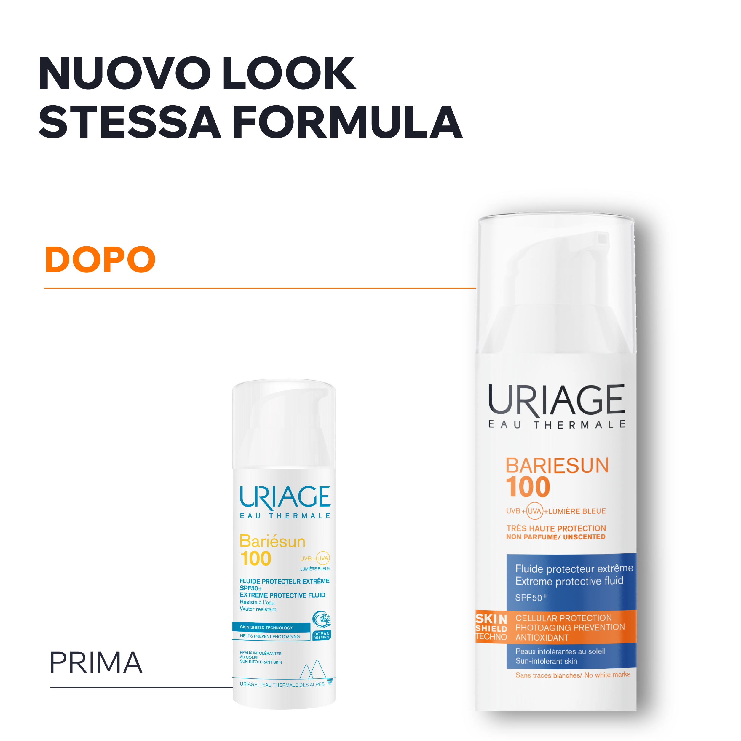 Uriage - Bariésun 100 Fluido SPF50+ Protezione Solare Estrema Viso E Corpo Per Pelle Intollerante 50 ml